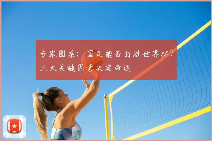 专家圆桌：国足能否打进世界杯？三大关键因素决定命运